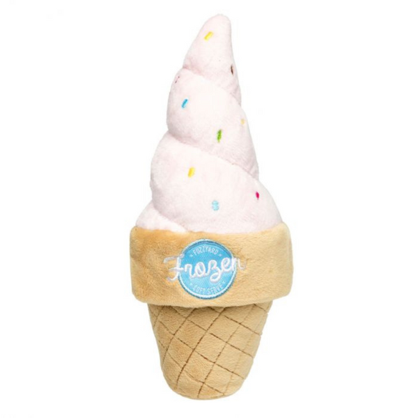 fuzzyard plush dog toy - ice cream