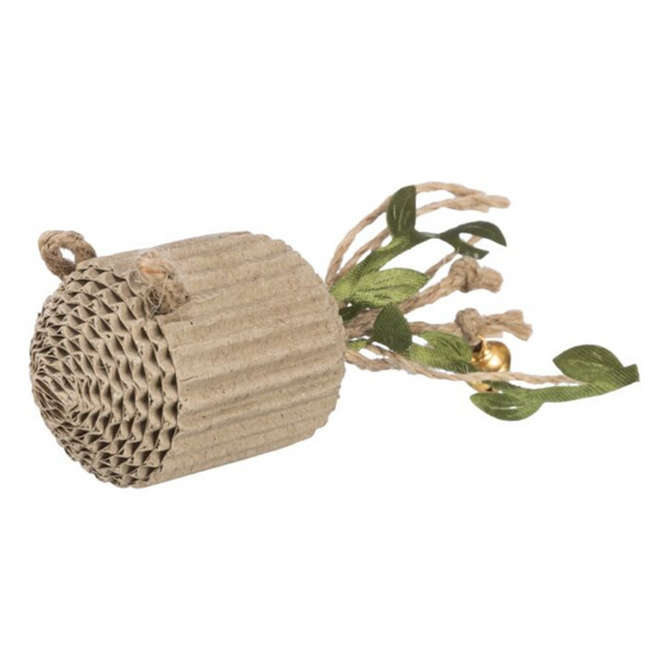 mouse hemp cat toy with tassels & bell