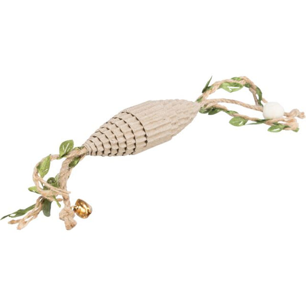 rugby ball hemp cat toy