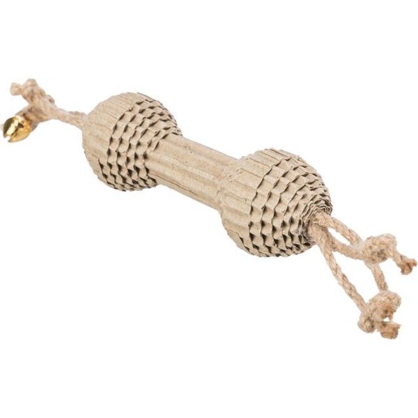dumbbell hemp cat toy