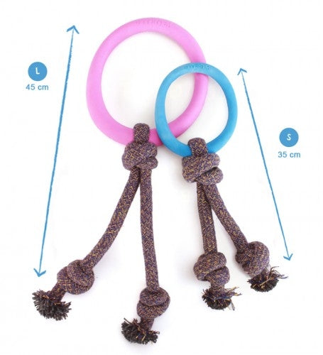 beco - hoop on rope - pink