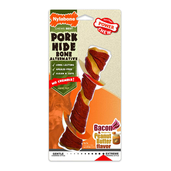 nylabone power chew pork hide - chew toy