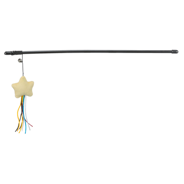 cat toy - playing rod -plush star