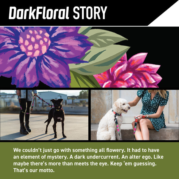 DarkFloral Dog Collar