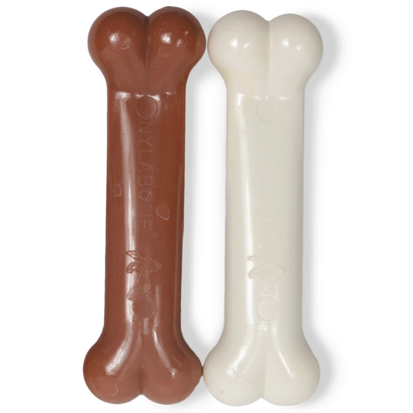nylabone dura power chew bone - chicken & bacon - twin pack