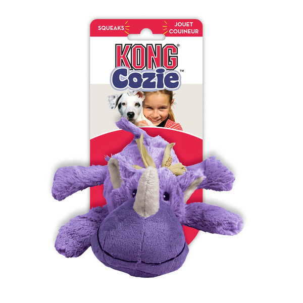 kong dog toy - cozies squeaky - brights