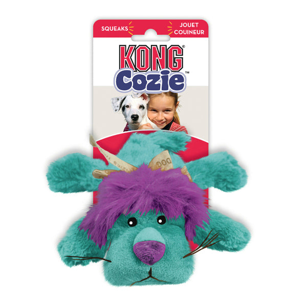 kong dog toy - cozies squeaky - brights