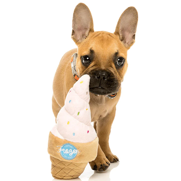fuzzyard plush dog toy - ice cream