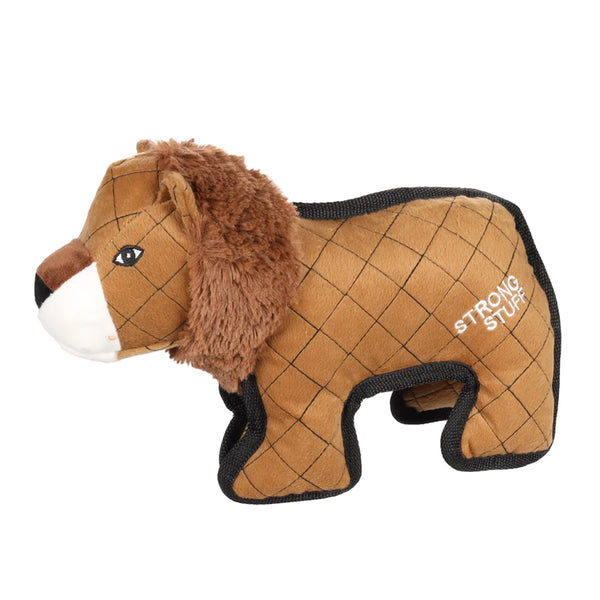 strong stuff lion dog toy with squeaker