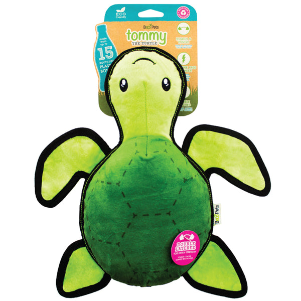 beco dog toy - rough & tough - tommy the turtle